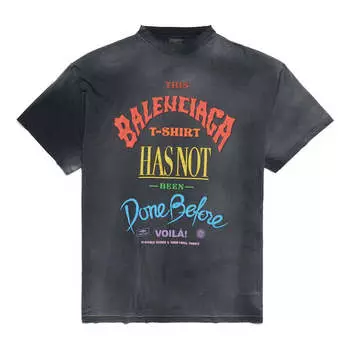 Футболка not been done t-shirt oversized 'black' Balenciaga, черный