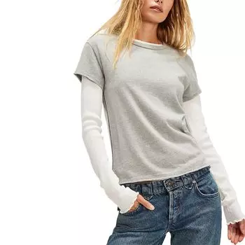 Футболка Nova Free People, цвет greyhound