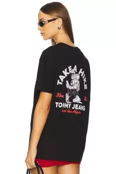 Футболка-Новинка для активного отдыха Tommy Jeans, черный