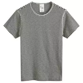 Футболка Nudie Eve Stripe Slub T-Shirt, цвет Ecru & Black