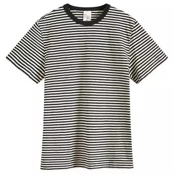Футболка Nudie Jeans Co Roy Stripe T-Shirt, цвет Ecru & Black