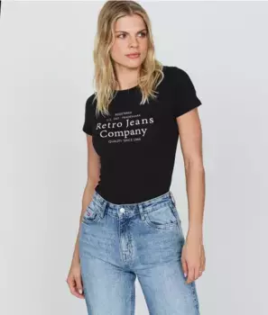 Футболка Nylah Retro Jeans, черный