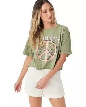 Футболка O'Neill Peace Flower, цвет Oil Green