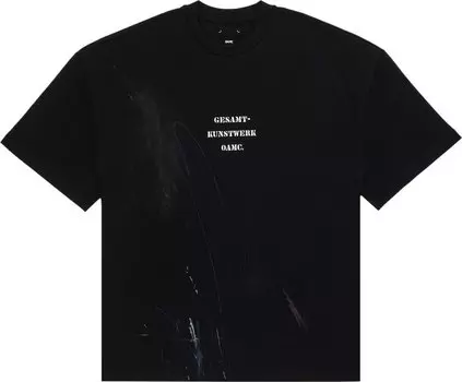 Футболка OAMC Scribble 'Black', черный