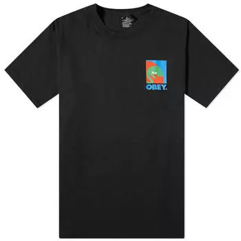 Футболка Obey Circular Icon T-Shirt, цвет Jet Black