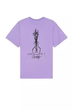 Футболка Obey Flower Sketch, цвет Digital Lavender