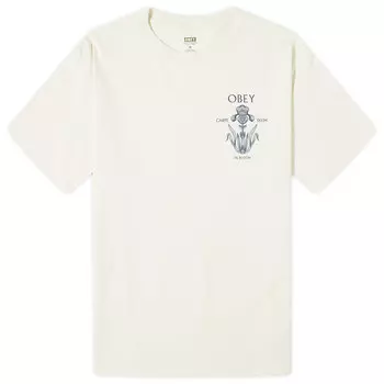 Футболка Obey Iris In Bloom T-Shirt, цвет Cream