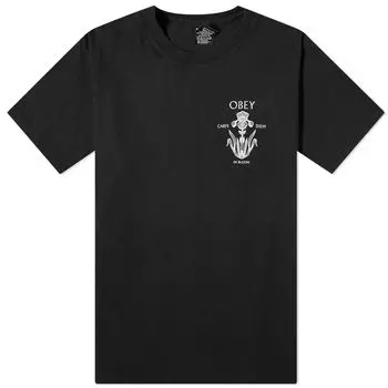 Футболка Obey Iris In Bloom T-Shirt, черный