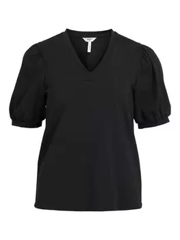 Футболка OBJECT Shirt Caroline, черный