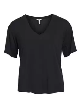 Футболка OBJECT Shirt OBJAnnie, черный