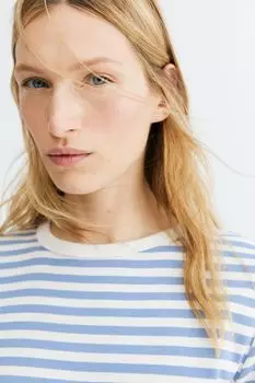Футболка, облегающая фигуру H&M, белый