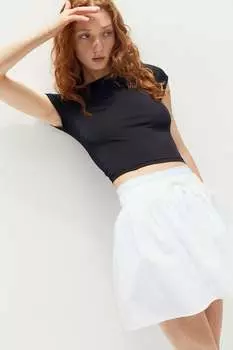 Футболка, облегающая фигуру H&M, черный