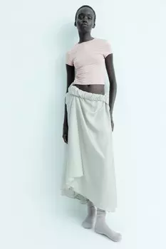 Футболка, облегающая фигуру H&M, розовый