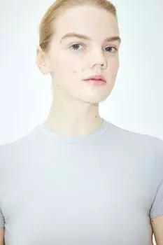Футболка, облегающая фигуру H&M, серый