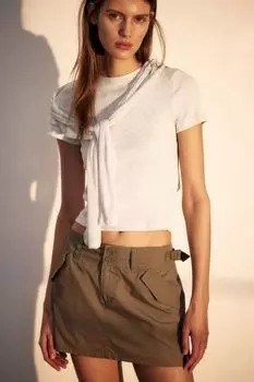 Футболка, облегающая фигуру H&M, серый