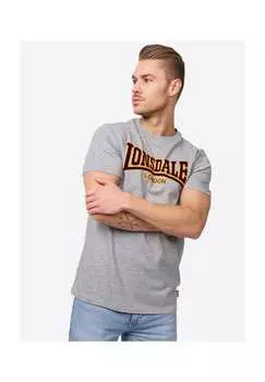 Футболка облегающая классическая Lonsdale, серый