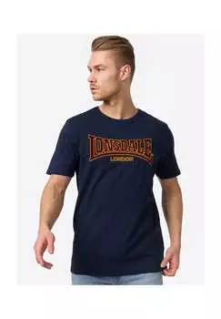 Футболка облегающая классическая Lonsdale, синий