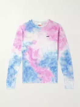 Футболка облегающего кроя из хлопка вафельной вязки с вышитым логотипом SAINT MXXXXXX, розовый