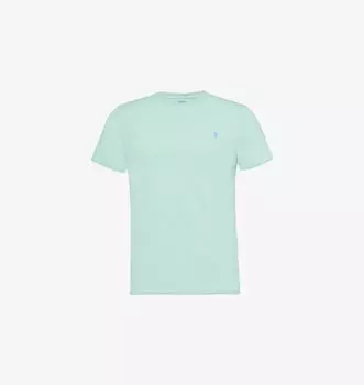 Футболка облегающего кроя из хлопкового джерси с фирменной вышивкой Polo Ralph Lauren, зеленый
