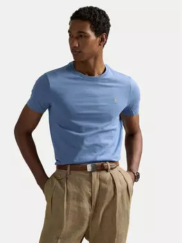 Футболка облегающего кроя на заказ 710671438430 Polo Ralph Lauren, голубой