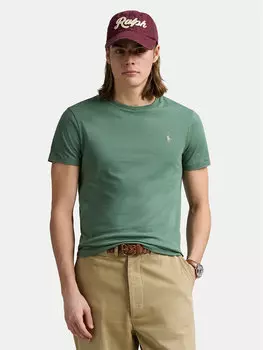 Футболка облегающего кроя на заказ 710671438432 Polo Ralph Lauren, зеленый