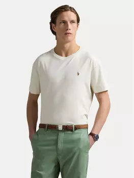 Футболка облегающего кроя на заказ 710740727094 Polo Ralph Lauren, экрю