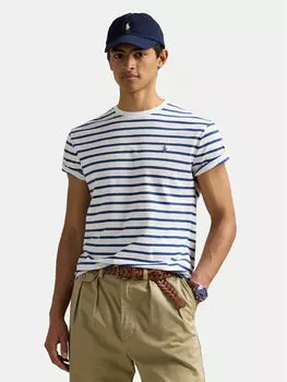 Футболка облегающего кроя на заказ 710938134008 Polo Ralph Lauren, синий