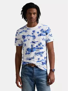 Футболка облегающего кроя на заказ 710963814001 Polo Ralph Lauren, синий