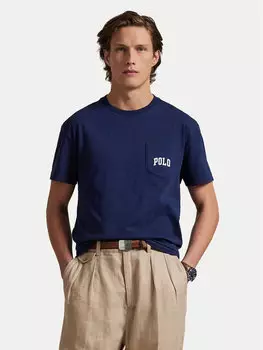 Футболка облегающего кроя на заказ 710974585001 Polo Ralph Lauren, синий