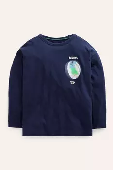 Футболка образовательная спереди и сзади Boden, синий