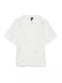 Футболка обычного кроя 10325318 Vero Moda, белый