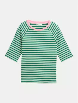 Футболка обычного кроя 1045410 Tom Tailor Denim, зеленый