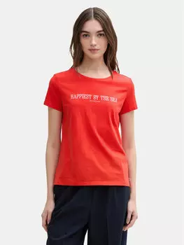 Футболка обычного кроя 1045417 Tom Tailor Denim, красный