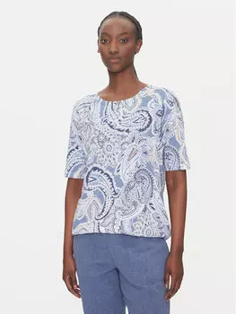 Футболка обычного кроя 11105109 Olsen, синий