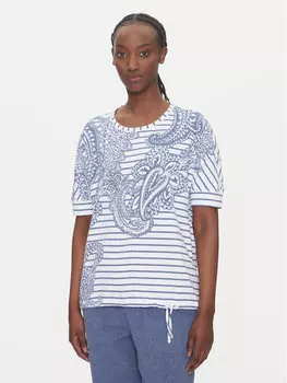 Футболка обычного кроя 11105121 Olsen, синий