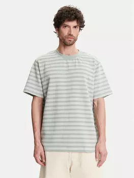 Футболка обычного кроя 16097659 Selected Homme, зеленый