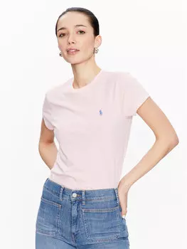 Футболка обычного кроя 211898698004 Polo Ralph Lauren, розовый