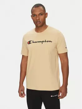 Футболка обычного кроя 220256 Champion, бежевый