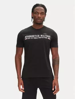 Футболка обычного кроя 251TS1942J538 Aeronautica Militare, черный
