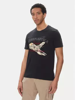 Футболка обычного кроя 251TS2406J641 Aeronautica Militare, синий