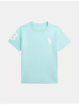 Футболка обычного кроя 322832907064 Polo Ralph Lauren, голубой