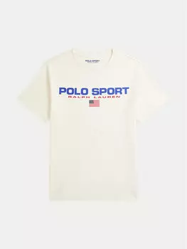 Футболка обычного кроя 323837629010 Polo Ralph Lauren, экрю