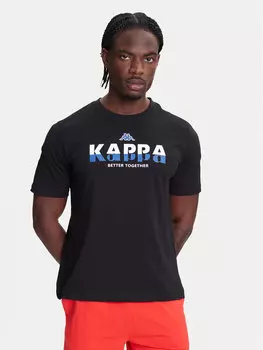 Футболка обычного кроя 351U8KW 005 Kappa, черный