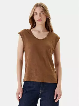 Футболка обычного кроя 37UJE16B1 United Colors Of Benetton, коричневый