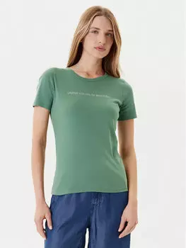 Футболка обычного кроя 3GA2E16A2 United Colors Of Benetton, зеленый