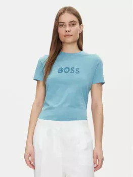 Футболка обычного кроя 50501139 Boss, голубой