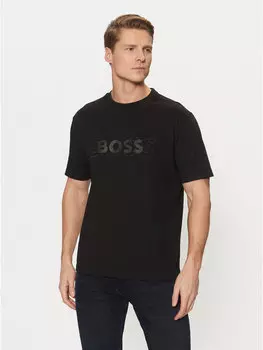 Футболка обычного кроя 50531271 Boss, черный