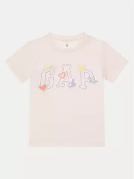 Футболка обычного кроя 710283-04 Gap, розовый