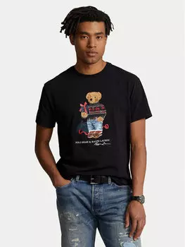 Футболка обычного кроя 710854497027 Polo Ralph Lauren, черный