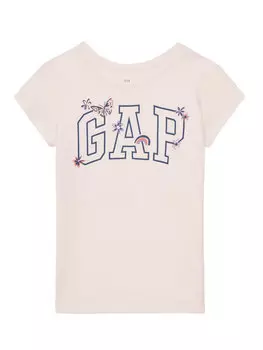 Футболка обычного кроя 721891-01 Gap, розовый